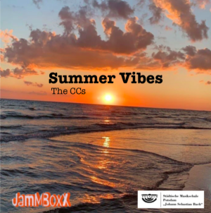 CD Cover: Sonnenuntergang über einem Strand