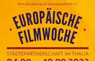 Plakat Europäische Filmwoche