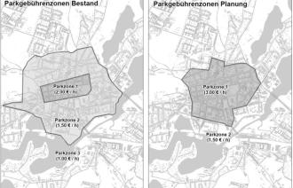 Parkgebührenordnung 2022. Karte: Landeshauptstadt Potsdam