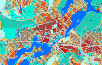 Stadtklimakarte - Auszug Klimaanalyse