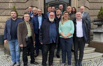 Eine Gruppe der International Police Association (IPA) aus der polnischen Partnerstadt Opole besuchte das Potsdamer Rathaus