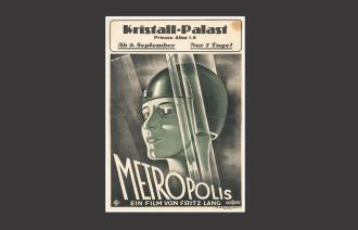 Das Bild zeigt das Plakat des Films "Metropolis". (Bildquelle: Deutsche Kinemathek,