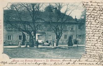 Das Bild zeigt Schloss Sacrow um 1900.
