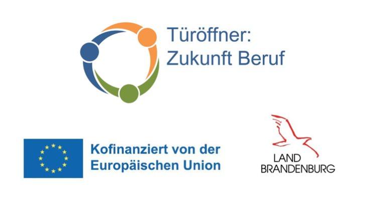 Logos des Förderprogramms und den Förderern.