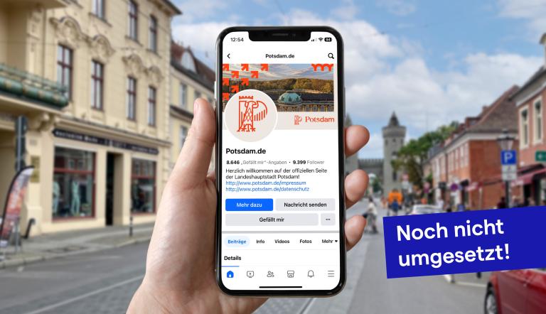 Social Media Darstellung Ansicht Social Media Darstellung im Smartphone