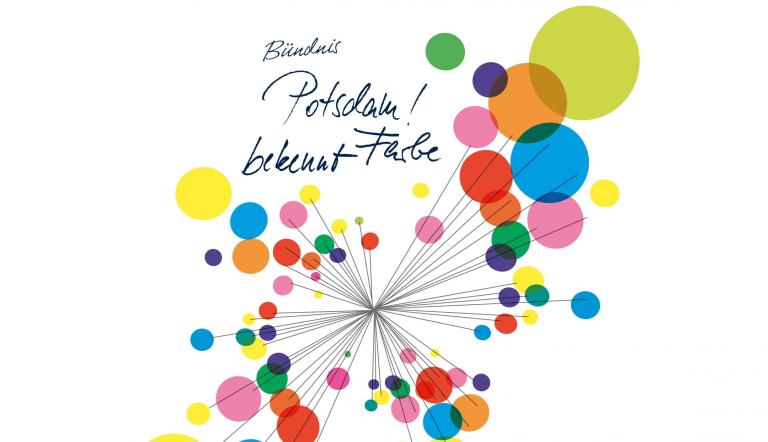 Logo Bündnis Potsdam! bekennt Farbe