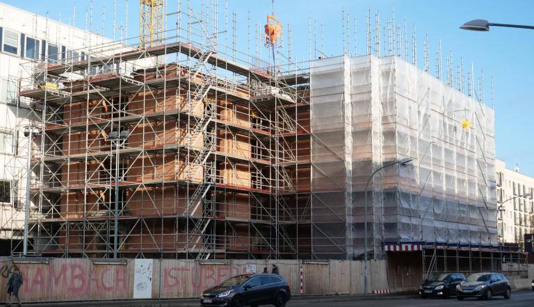 Baustelle Garnisonkirche im Januar 2020
