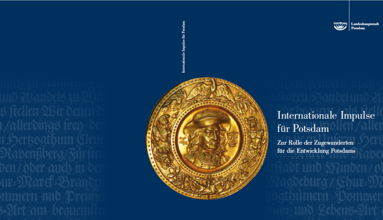 Buchcover der Broschüre „Internationale Impulse für Potsdam - Zur Rolle der Zugewanderten für die Entwicklung Potsdams“