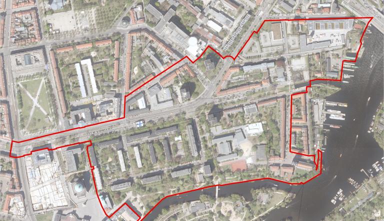 Stadtraum Am Kanal: Rahmenplanung soll entwickelt werden, Luftbild 2021