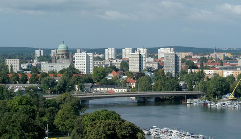 Panorama der Stadt.