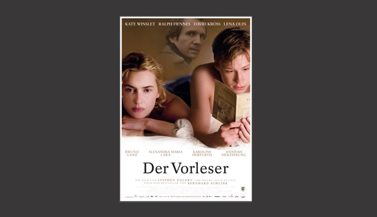 Das Bild zeigt das Plakat des Films "Der Vorleser", mit freundlicher Genehmigung durch Studio Babelsberg.