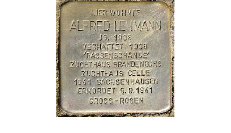 Stolperstein Alfred Lehmann