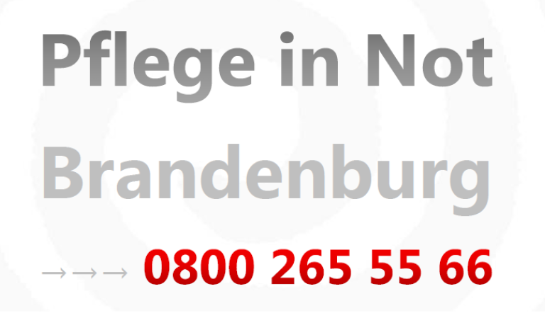 Telefonnummer des Beratungstelefons Pflege in Not Brandenburg