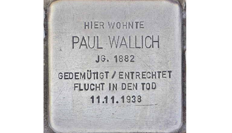 Stolperstein Paul Wallich