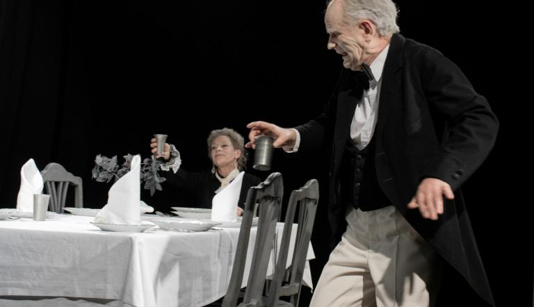 Iduna Hegen und Justus Carrière, Foto: Ewe Rafeldt, Lizenz: Theater Poetenpack