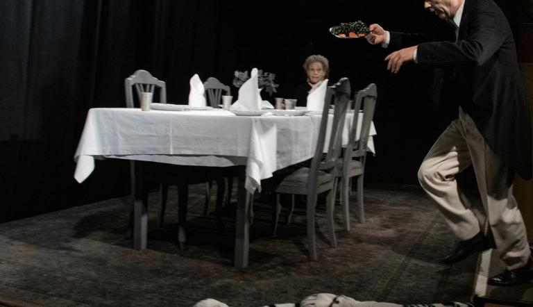 Iduna Hegen und Justus Carrière, Foto: Ewe Rafeldt, Lizenz: Theater Poetenpack