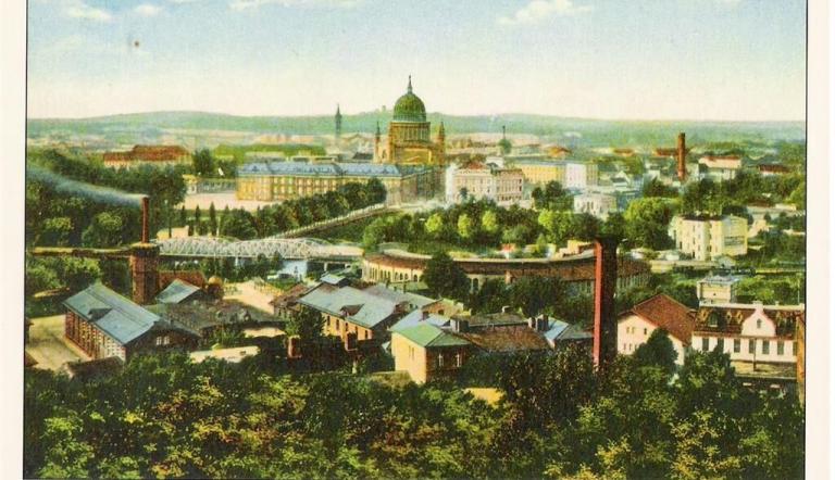 Reproduktion Potsdam Panorama von 1926, Foto: historische Aufnahme, Lizenz: Olaf Thiede