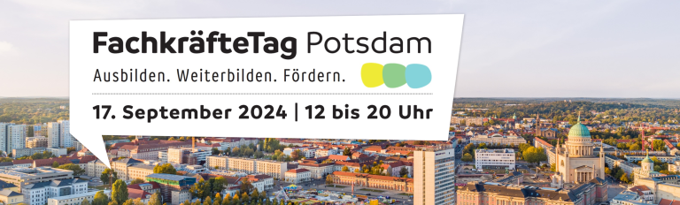 Slide FachkräfteTag mit Panorama von Potsdam
