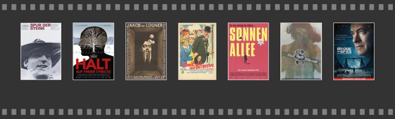 Slide mit sieben Filmplakaten